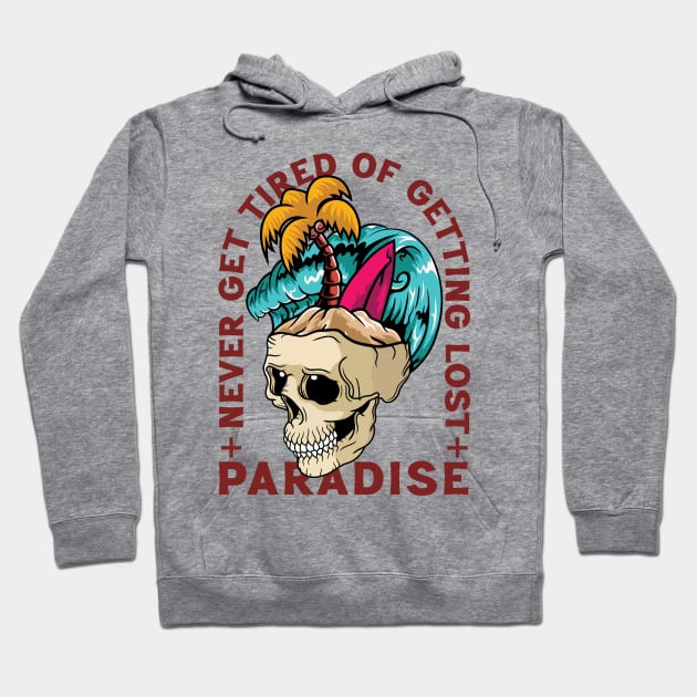 Paradise Skull Island Hoodie by Scaryzz